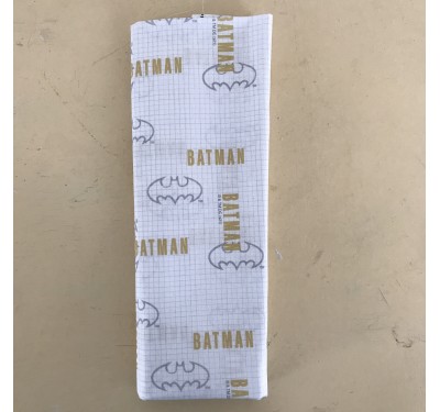 Coupon Batman cadrillé gris et jaune