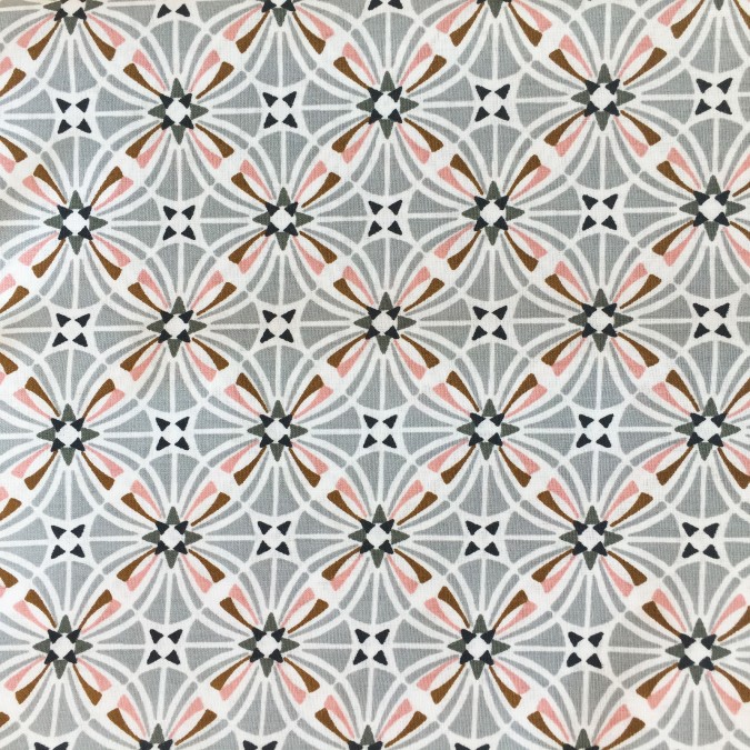 Coupon motifs géométriques gris