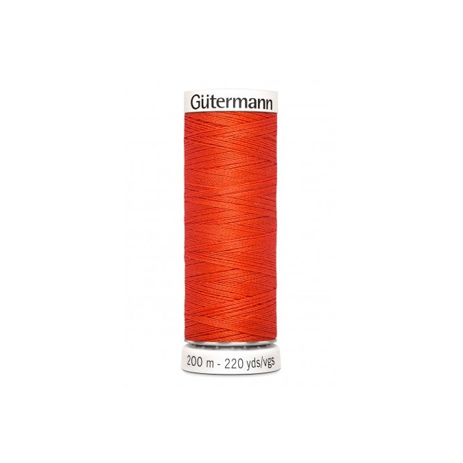 Bobine de fil - 200m - rouge orangé