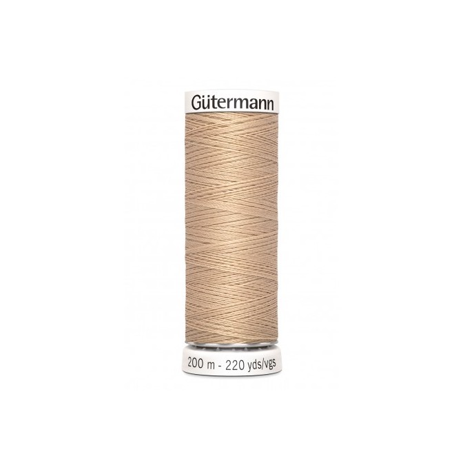 Bobine de fil - 200m - beige marron