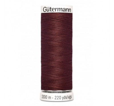 Bobine de fil - 200m - marron rouge