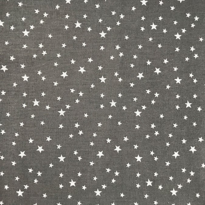Coupon imprimé petites étoiles blanches sur fond anthracite